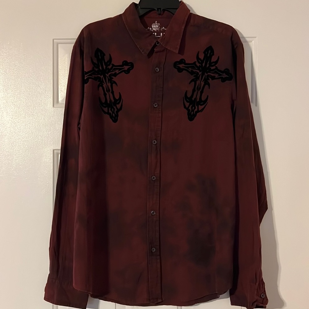 Gently Worn Helix Men’s Shirt, Long Sleeves